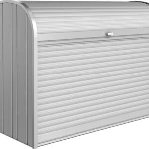 Mülltonnenbox Fahrradgarage Biohort StoreMax 190 Metall 190 x 97 x 136 cm silber-metallic
