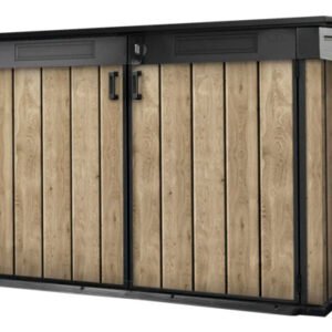 Fahrradgarage Mülltonnenbox Keter Signature Ashwood Mega 2020 L