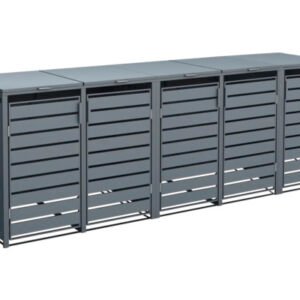 Mülltonnenbox WESTMANN Kubus 5 Metall 332 x 80 x 116 cm anthrazit